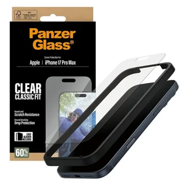 PanzerGlass Classic Fit EasyAligner Tempered Glass pre iPhone 17 Pro Max (5715685025563)