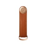 Kľúčenka Orbitkey Pebbled Leather Key Organiser Amber