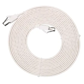 Extralink biela / Patch kábel / Cat.8 U/FTP / plochý / 40G / 5 m