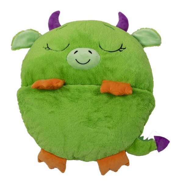 Happy Nappers Spacáčik Zaspávačik Zelený dráčik Duncan 135 cm