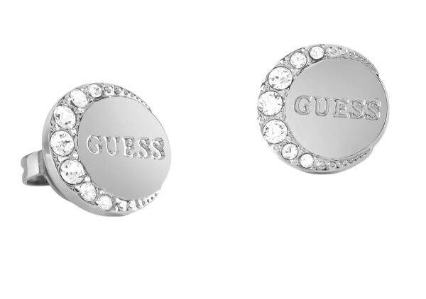 Guess Oceľové kôstkové náušnice Moon Phases JUBE01195JWRH