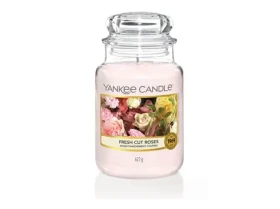 Yankee Candle Fresh Cut Roses veľký pohár 623g / doba horenia: až 150 h (5038580000207)