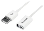 StarTech Kábel USB 2.0 A (M) - A (F) 1m biela / Predlžovací kábel / 480 Mbit/s (USBEXTPAA1MW)