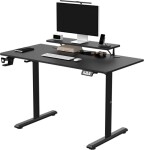 Ultradesk Highlander Czarne 120 - 180 cmx60 cm