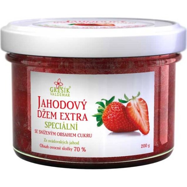 Jahodový džem extra špeciálny 200 g - Grešík - Grešík
