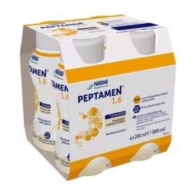 PEPTAMEN 1.6 vanilková príchuť sol peptidová výživa 4 x 200 ml 800 ml - Peptamen 1.6 Vanilková príchuť sol 4 x 200 ml