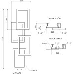 MEXEN - Grid vykurovací rebrík/radiátor dekoratívny 1115 x 360 mm, 279 W, antracit W215-1115-360-00-66