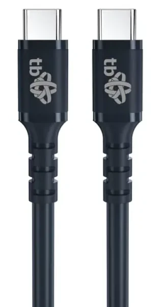 TB Touch Kábel USB-C - USB-C 1m čierny / Power Delivery 60W / USB 2.0 / Jelly (AKTBXKUCCZEL10B)