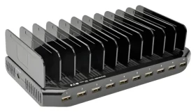 EATON Tripp Lite U280-010-ST-CEE / Nabíjacia stanica / 10x USB / 96W / nastaviteľné priehradky (U280-010-ST-CEE)