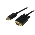 StarTech Redukcia DisplayPort na VGA čierna / Redukcia / 2048×1280 px / 60 Hz / 1,8 m (DP2VGAMM6B)