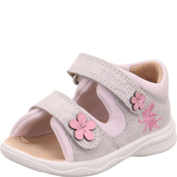 Dievčenské sandále POLLY Light Grey/Pink Superfit 1-600098-2500 - 26