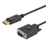 SAVIO CL-92 VGA - DisplayPort adaptér FM čierna (KABSAVMON0035)