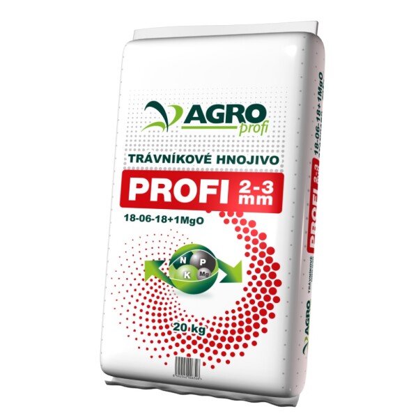 AGRO PROFI Trávnikové hnojivo 18-06-18+1MgO 20 kg