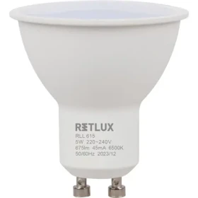 Retlux RLL 615 GU10 bulb 5W / 675 lm / 6500K - denná biela / D (8590669358236)