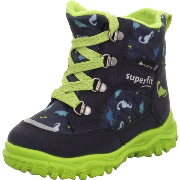 Chlapčenské zimné topánky HUSKY1 Blue/Light Green Gore-Tex, Superfit,1-006046-8000 - 24