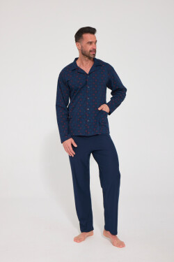 PÁNSKÉ PYŽAMO DR 114 model 22220214 - Cornette tmavě modrá XL