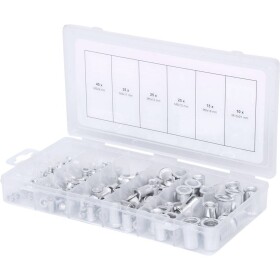 Sortiment závitových nitov, hliník, M3x9mm-M10x21mm, 150 ks KS Tools 970.0620; 970.0620