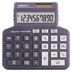 Truly 339-10 / Kalkulačka / desaťmiestna / duálne napájanie