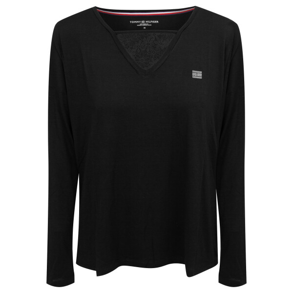 Dámske tričko s dlhým rukávom UW0UW01981-BEH - Tommy Hilfiger XS