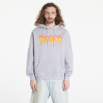 Mikina Thrasher Flame Logo Hoody Melange Grey S