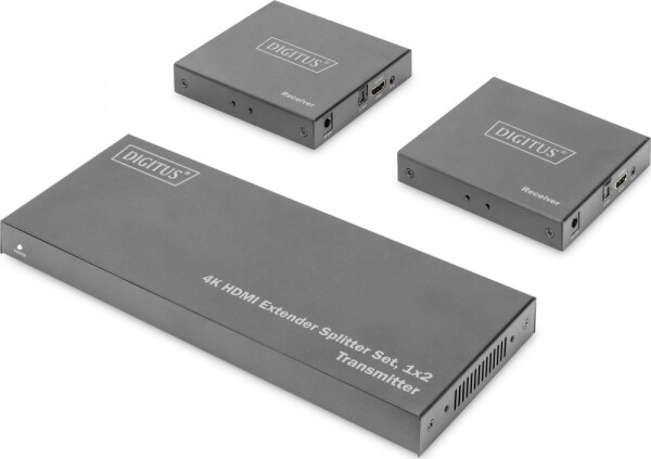 Digitus DIGITUS Splitter Set 1x2 Loopout POC HDMI2.0 schwarz