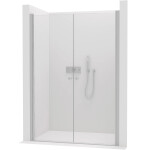 CERANO - Sprchové 2-krídlové dvere Antelo L/P - 6 mm - chróm, transparentné sklo - 240x190 CER-482140