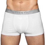 Pánske boxerky 012 black - Atlantic Bílá S