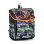Školská aktovka Bagmaster Prim 24 B Green/Black/Orange