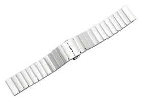 Beline opasok 20mm biela / Remienok pre chytré hodinky / šírka 20 mm / nerezová oceľ