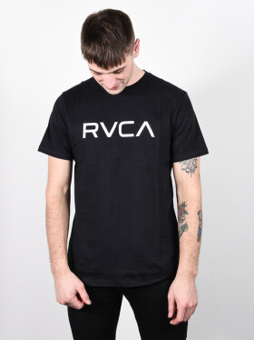 RVCA BIG RVCA black pánske tričko s krátkym rukávom - S