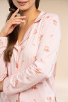 Belle Reverie MK 39 Rose Devotion pyžamo dĺžka/r S-L rozopínateľné kvítky M