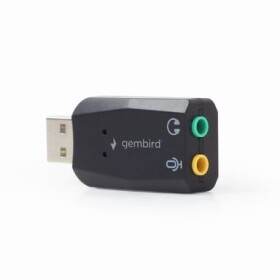 Gembird Virtus Plus USB zvuková karta / 3.5 mm stereo výstup / 3.5 mm vstup mikrofón / Plugamp;Play (SC-USB2.0-01)