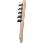 Nerezová ručná drôtená kefa 3 rady, 290 mm KS Tools 201.2310; 201.2310