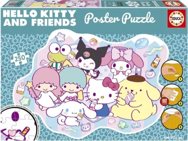 Educa Poster puzzle Hello Kitty a priatelia