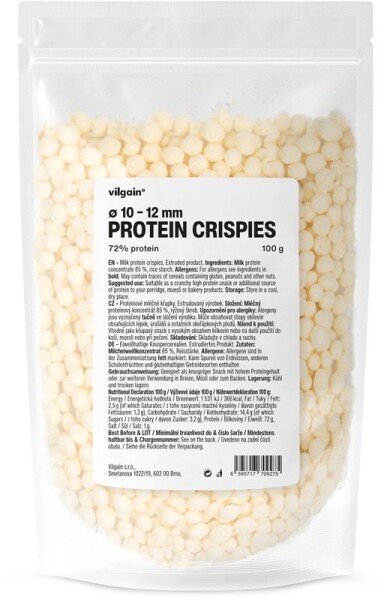 Vilgain Protein Crispies XL – bez príchute 100 g
