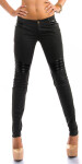 Sexy KouCla Treggings with leatherlook application anthracite XL