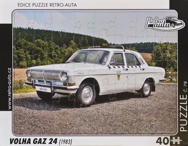 RETRO-AUTA Puzzle č.78 Volga GAZ 24 (1983)