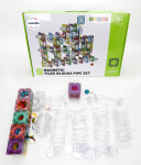 Mamido Mamido Farebná magnetická stavebnica guľôčková dráha 208 dielov MT1466