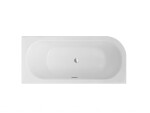 BESCO - Asymetrická vaňa AVITA SLIM+ - Nožičky k vani - Bez nožičiek, Rozmer vane - 150 × 70 cm, Spôsob prevedenia - Pravé VANAVIT15SLIMPP