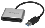 StarTech čítačka CFast kariet USB-A čierna/strieborná / Čítačka pamäťových kariet / CFast 2.0 / USB 3.2 Gen 1 / hliník (CFASTRWU3)
