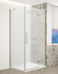 GELCO - TRINITY GOLD obdĺžnikový kút 1200x900 pravý, matné sklo, GT5612-90MR-G GT5612-90MR-G