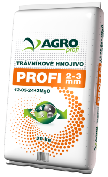 AGRO PROFI Trávnikové hnojivo 12-05-24+2MgO 20 kg