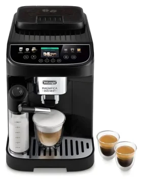 DeLonghi ECAM 310.60.B čierna / Automatický kávovar / dotykový displej / mliekový napeňovač / nádržka 1,8 l / 15 bar (ECAM310.60.B)