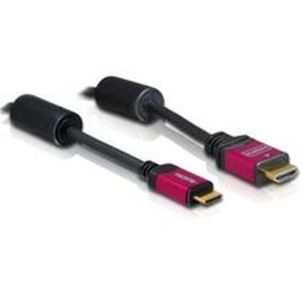 Delock HDMI kábel A/C samec/samec, dĺžka 5 metrov (84338)