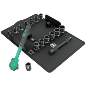 Wera 8100 SB 12 Sada račne Zyklop Comfort / prepínacou páčkou / pripojovacím rozmerom 3/8" / metrický systém / 16 dielny (05005530001)