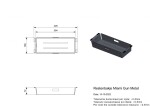 Reginox Príslušenstvo k drezom Reginox - dierovaná miska R30547, Gun Metal R30547