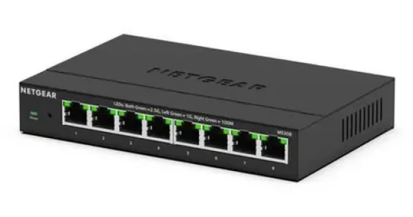 Netgear MS308-100EUS / Switch / 8x 2,5G RJ45 / Neriadený / Kovové telo (MS308-100EUS)