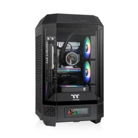 Thermaltake The Tower 250 čierna / mini ITX / 1x USB-C / 2x USB-A / bez zdroja / priehľadná bočnica (CA-1Z9-00S1WN-00)