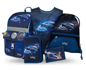 BAAGL SET 5 Zippy Vesmírna loď: aktovka, peračník, sáčok, zástera, peňaženka (A-34864)