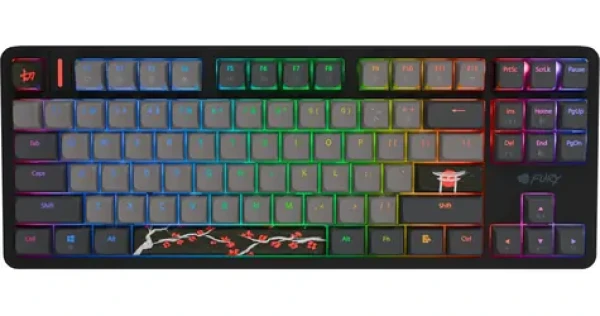 Fury Kanabo K6 / Herná klávesnica / Gateron Magnetic Orange (NFU-2364)